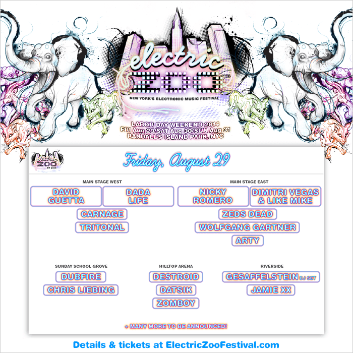 Electric Zoo Lineup