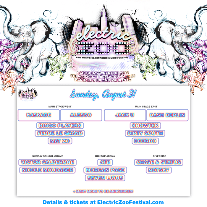 Electric Zoo Lineup