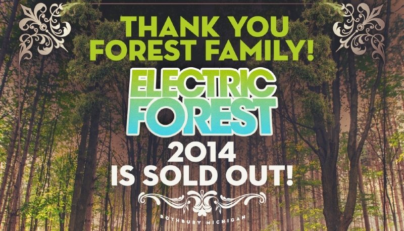 Electric Forest 2014 is sold out