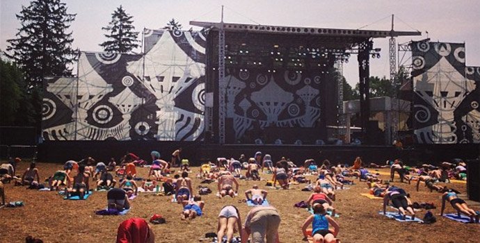 Electric Forest Daily Yoga