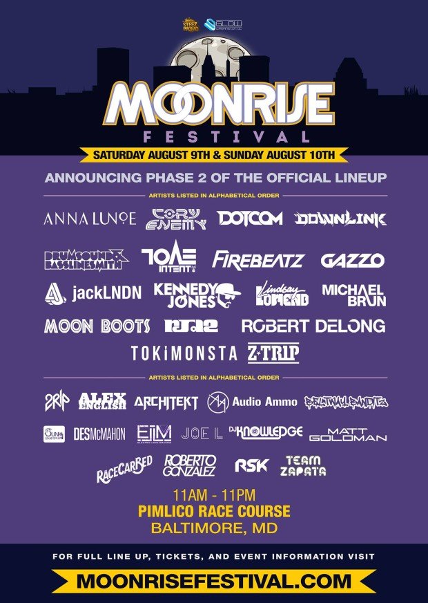 Moonrise Music Festival Announces Phase 2 Lineup Additions EDM Festivals