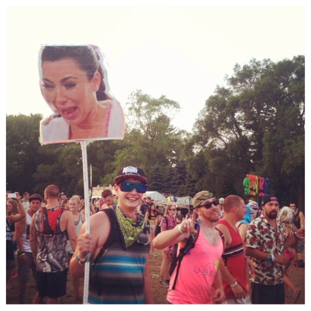 Kim Kardashian Electric Forest 2014