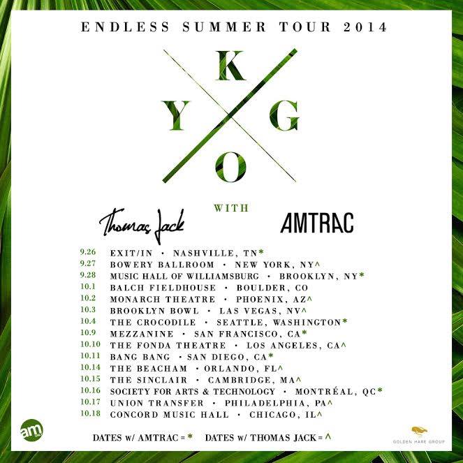 Thomas Jack Kygo Amtrac tour