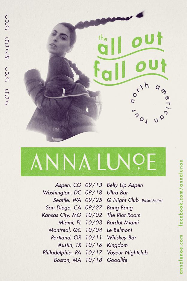 anna lunoe north american tour