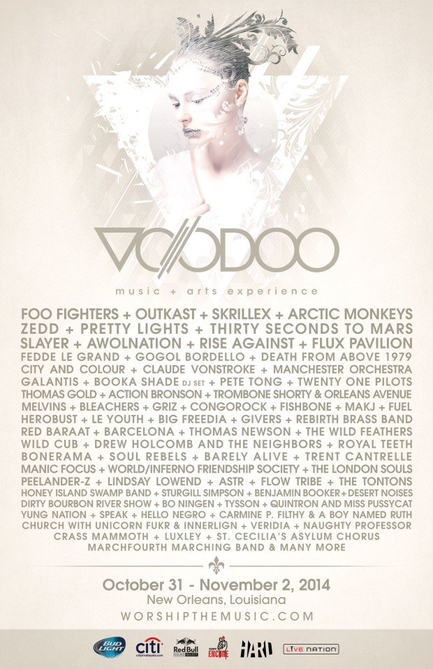 voodoo music festival lineup