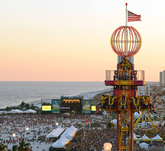 music festival sunsets