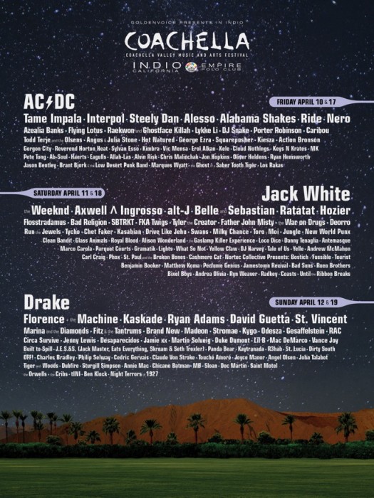 coachella announces lineup