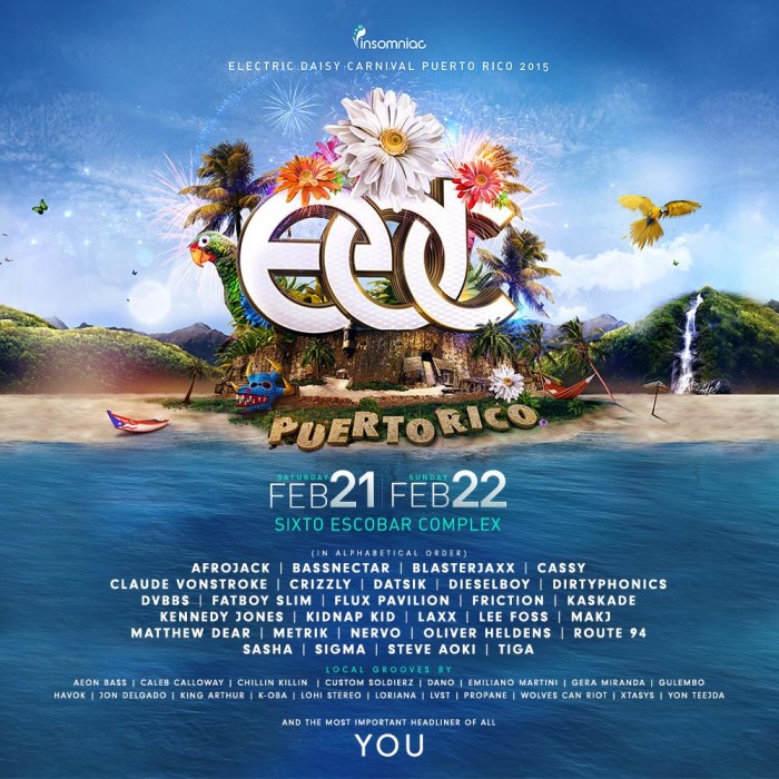 electric daisy carnival puerto rico lineup