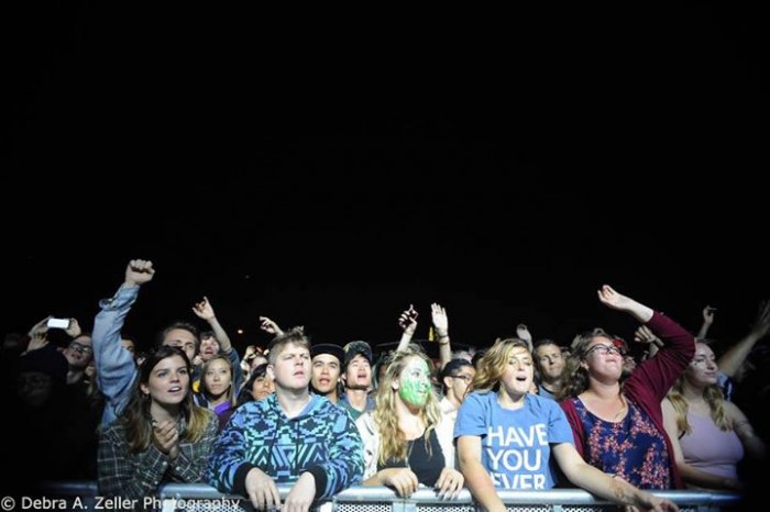 music festival crowd shots