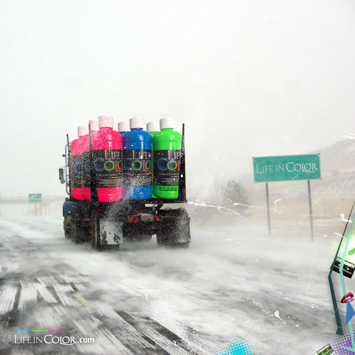 life in color paint truck