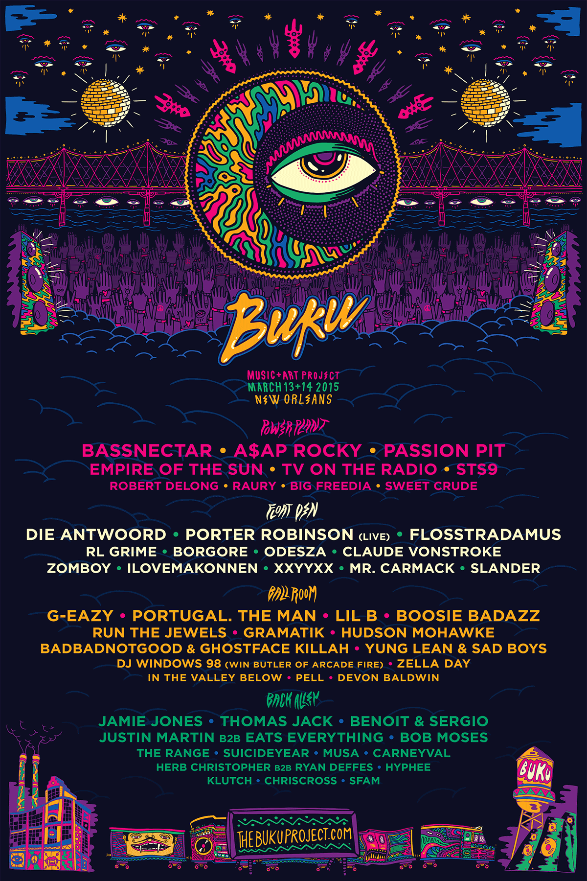 Buku Music & Art Project Announces Complete 2015 Lineup