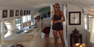 This School Bus Turned Mobile Home Is The Ultimate Music Festival Camper [Video]