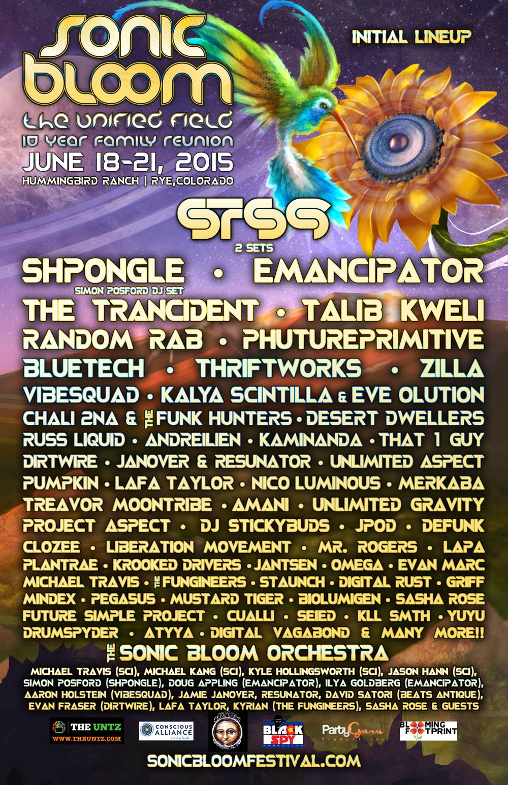 sonic bloom lineup announcement