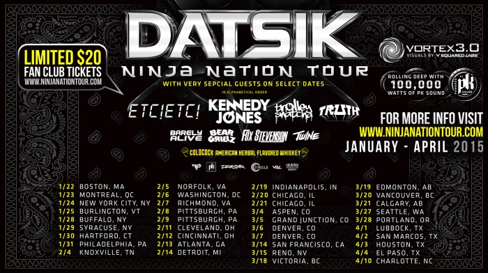 Datsik Ninja Nation Tour Dates