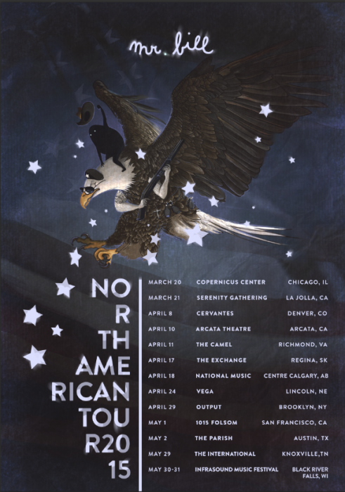 Mr Bill North American Tour Dates