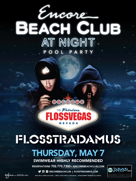 Flosstradamus Encore Beach Club at Night