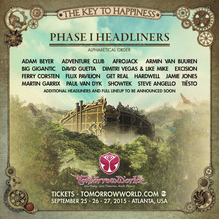 TomorrowWorld 2015 Releases Colossal Phase 1 Lineup