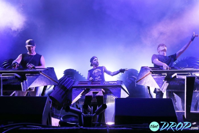 The Glitch Mob tearing it down at Imagine Music Festival. Photo - Mary Cormaci Photography.