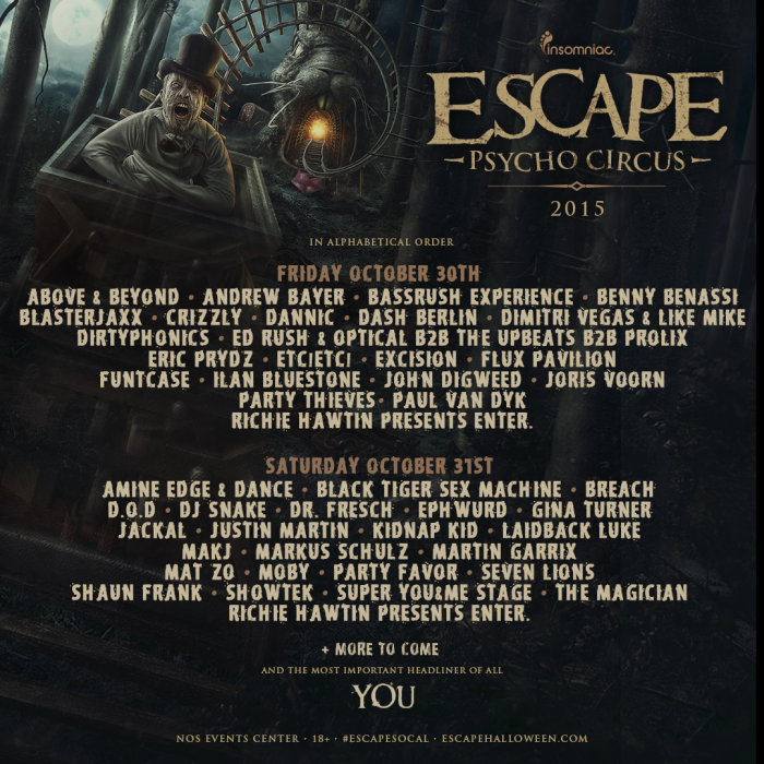 Escape Psycho Circus 2015.