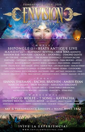 Envision Festival Lineup 2016