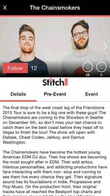 Stitch Live The Chainsmokers Seattle Friendzone Tour