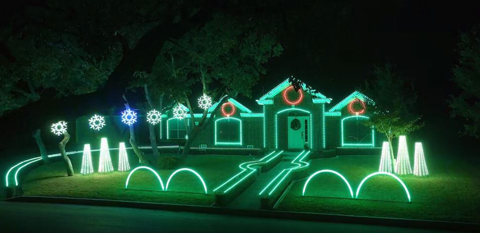 The Johnson family light show