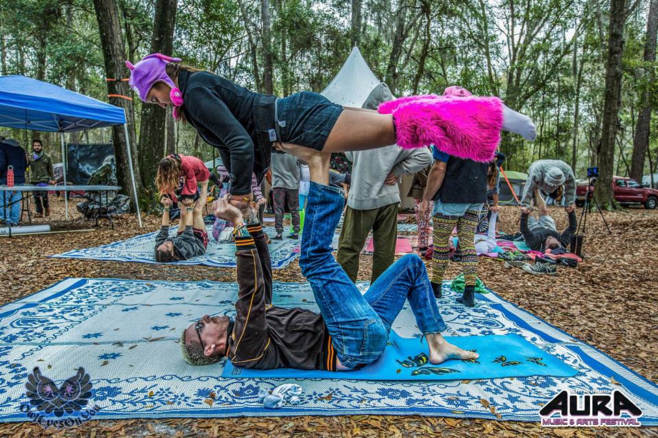 Yoga at AURA Music & Arts Festival