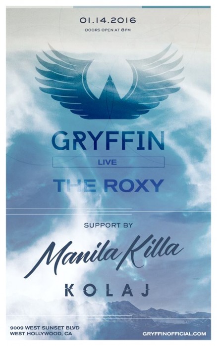 Gryffin w/ Kolaj, Manila Killa at The Roxy Theater