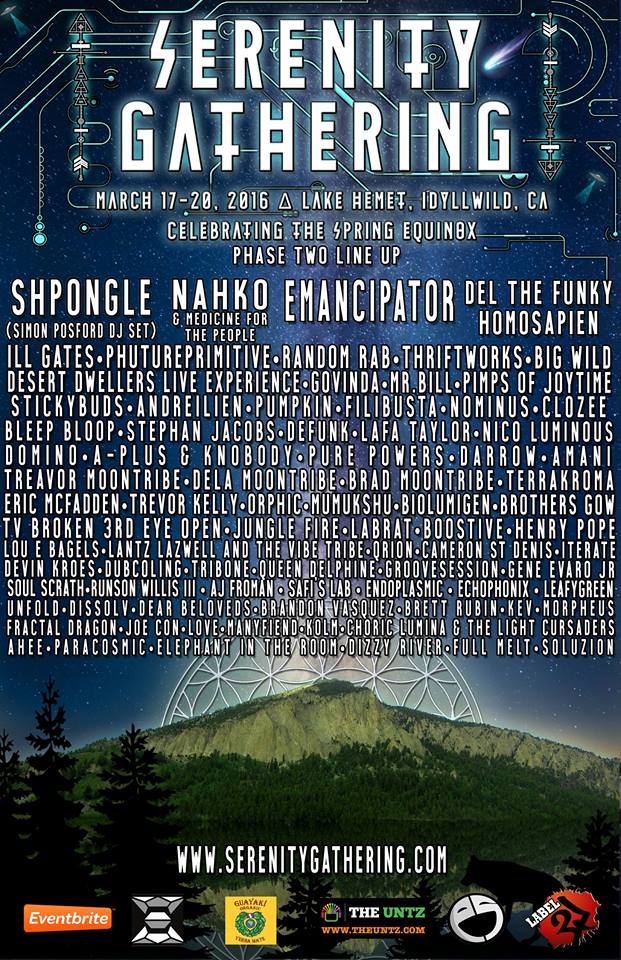 serenity gathering music lineup