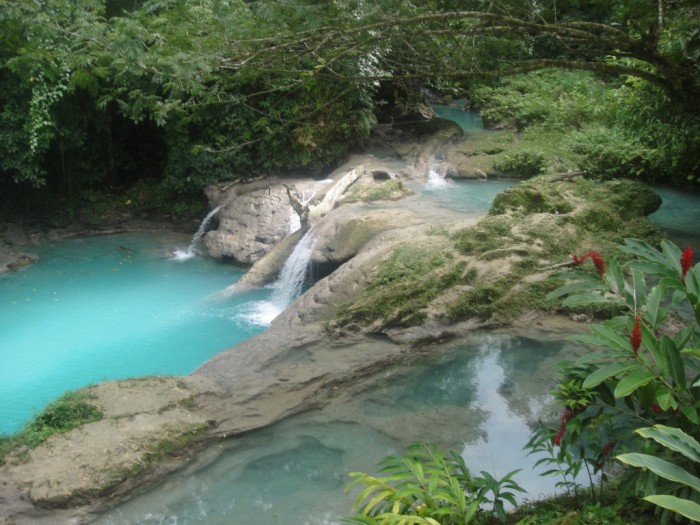 Photo via The Groove Cruise Miami Jamaica beach and waterfall party location