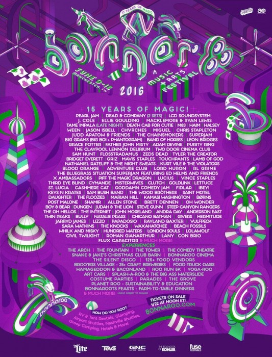 Bonnaroo 2016 lineup