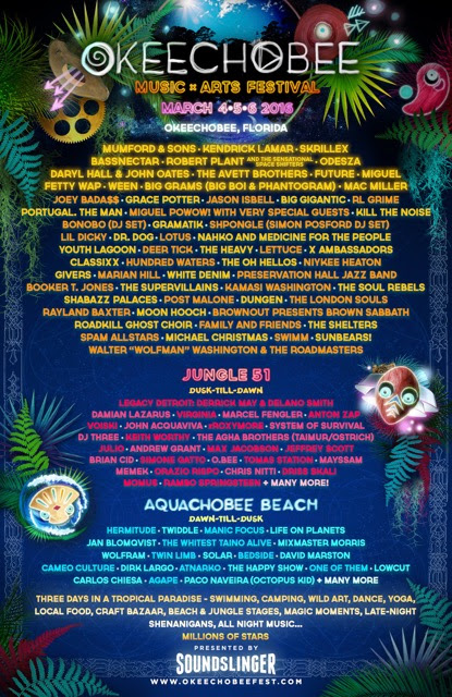 Okeechobee 2016 Lineup