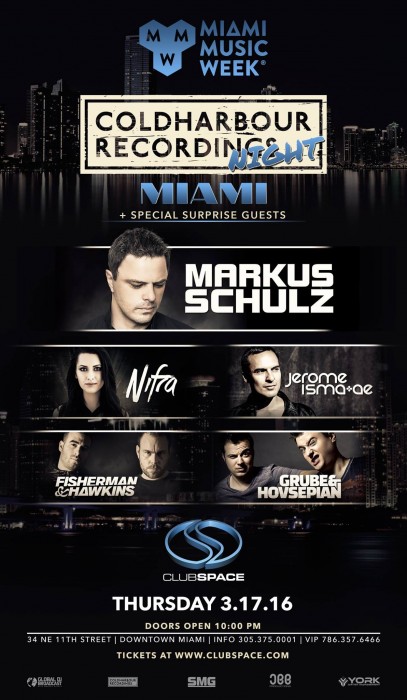 Coldharbour Recordings Presents Markus Schulz - Miami Music Week