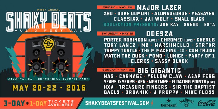 Shaky Beats 2016 Lineup