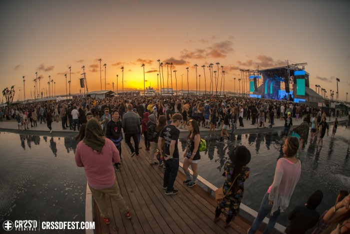 Sunset over Sunday as Tycho began; Photo by Gabe Tiano