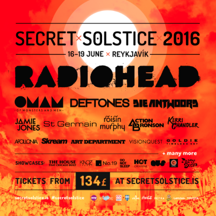 Secret Solstice 2016 Lineup