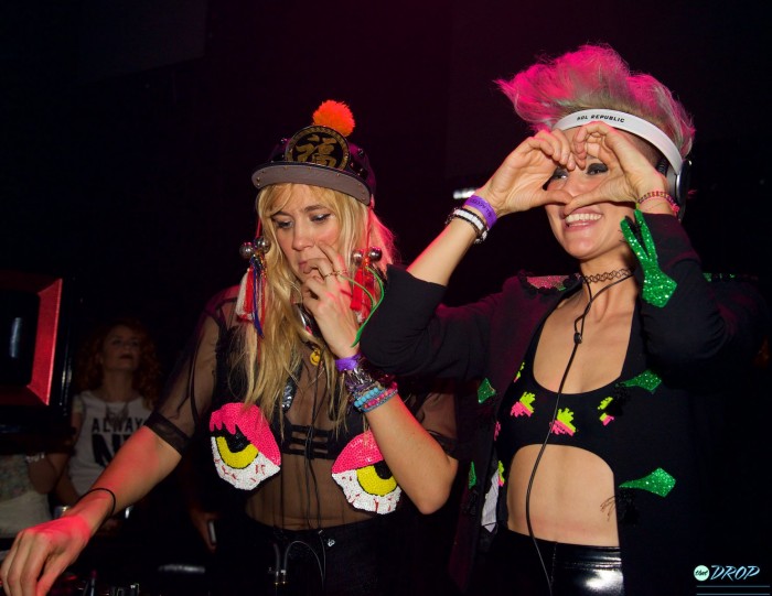 Nervo throwing up hearts