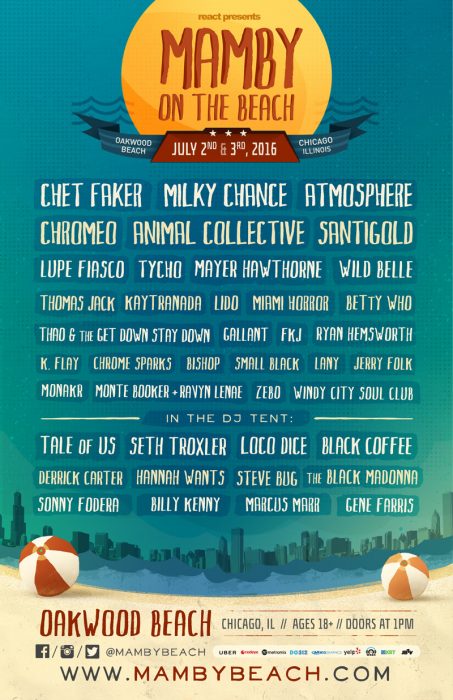 Mamby on the Beach 2016 lineup