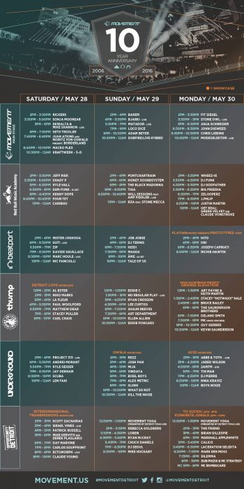 Movement 2016 Schedule