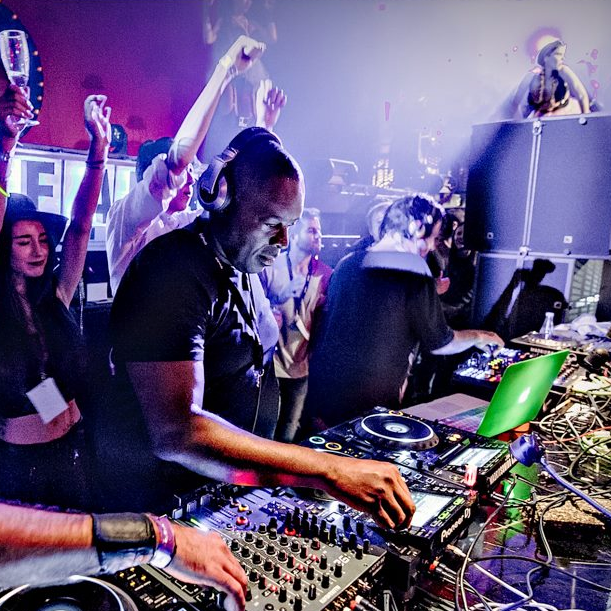 Kevin Saunderson performing live in Strasbourg