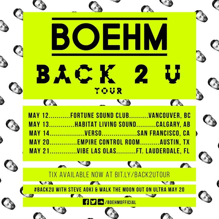 Boehm Back 2 U Tour