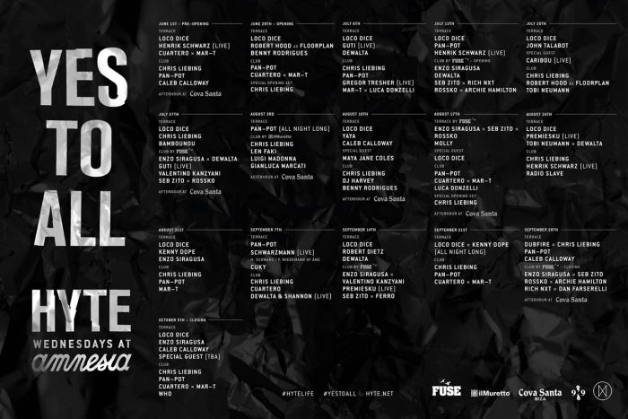 Hyte Ibiza Full Lineup