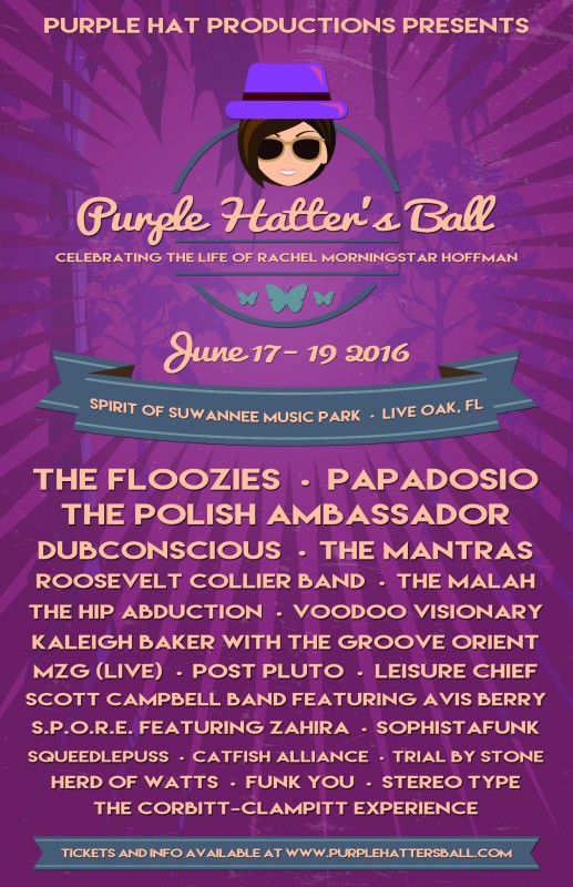 Purple Hatter's Ball 2016 Full Lineup