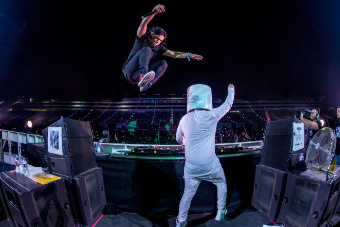 Skrillex Joins Marshmello on Stage at cosmicMEADOW via Freedom Film LLC for Insomniac