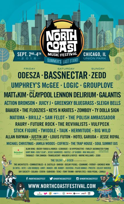 North Coast Music Festival Full 2016 Lineup