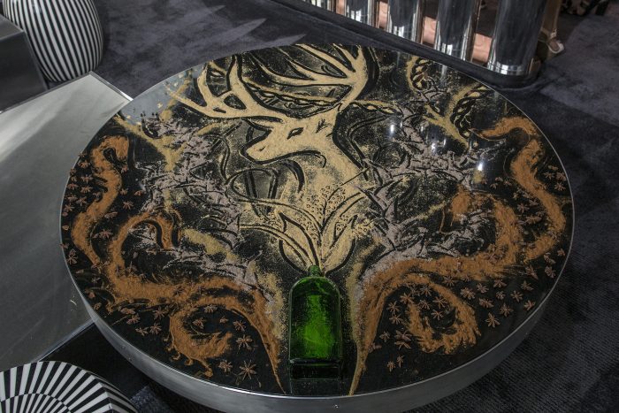 Jagermeister Symbol Themed Tables @ SLS Vegas