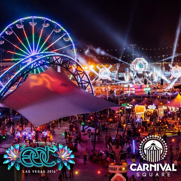 EDC Las Vegas Upgrades Communal Destination, Carnival Square