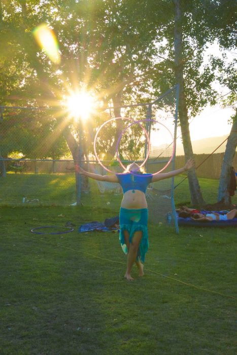 Hooping it at Saturday sunset @ Woogie