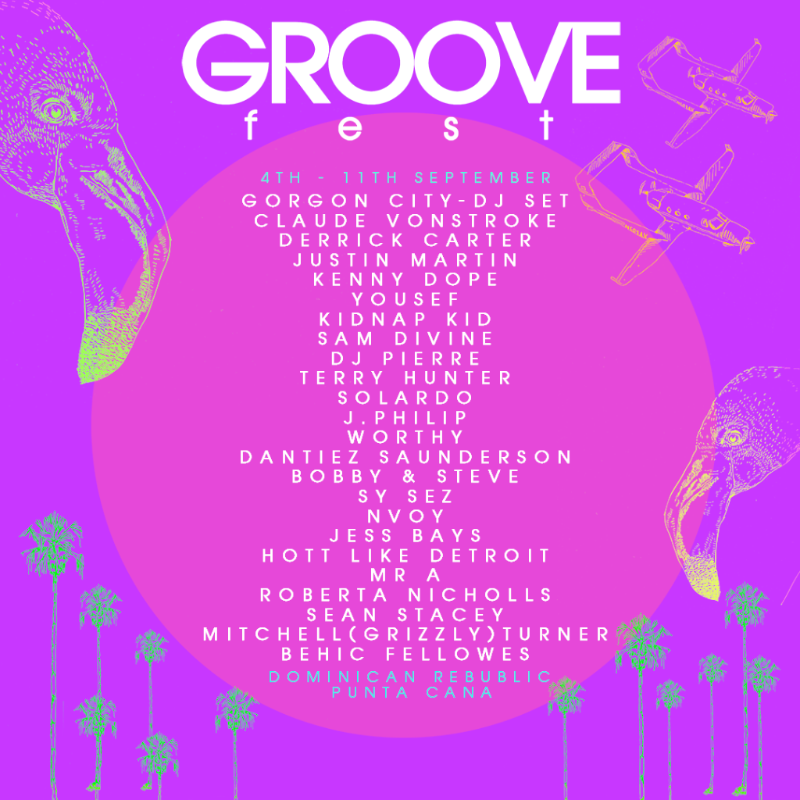 Groovefest 2016 Lineup