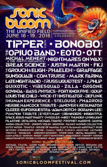 :: Line up via facebook.com/sonicbloom ::